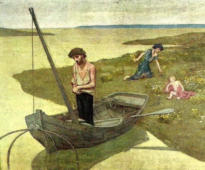 Pierre Puvis de Chavannes den fattige fiskaren Spain oil painting art